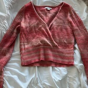 American Eagle Long Sleeve Cropped Sweater